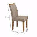 Ver imagem 6 de Conjunto Sala de Jantar Mesa Tampo Mdf/vidro Branco 4 Cadeiras Pampulha Leifer