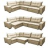 Sofá de Canto Retrátil e Reclinável com Molas Cama Inbox Oklahoma 3,45x2,41 ou 2,41x3,45 Bege - 7