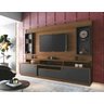 Home Theater Coliseu Naturale com Grafite - Edn Móveis - 2