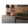 Home Theater Coliseu Naturale com Grafite - Edn Móveis - 4