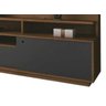 Home Theater Coliseu Naturale com Grafite - Edn Móveis - 5