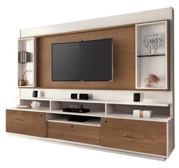 Home Theater Coliseu Off White com Naturale - Edn Móveis é boa?
