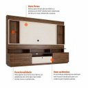 Ver imagem 6 de Home Theater Coliseu Off White com Naturale - Edn Móveis