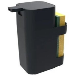 Dispenser de Pia com porta Esponja - 600ml:Preto