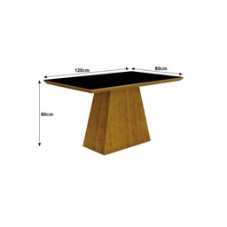 Conjunto Sala de Jantar Mesa Tampo Mdf/vidro Preto 4 Cadeiras Pampulha Leifer - 4 Conjunto Sala de Jantar Mesa Tampo Mdf/vidro Preto 4 Cadeiras Pampulha Leifer - 4