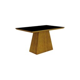 Conjunto Sala de Jantar Mesa Tampo Mdf/vidro Preto 4 Cadeiras Pampulha Leifer - 3 Conjunto Sala de Jantar Mesa Tampo Mdf/vidro Preto 4 Cadeiras Pampulha Leifer - 3