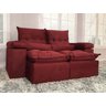 Sofá Retrátil Reclinável 2,30 m Vinho 17 Vitória Plus - 1