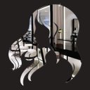 Ver imagem 2 de Espelho Decorativo para Salao de Beleza Face Feminina