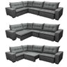 Sofá de Canto Retrátil e Reclinável com Molas Cama Inbox Oklahoma 3,85x2,61 ou 2,61x3,85 Cinza - 7