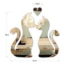 Ver imagem 3 de Espelho Decorativo Casal de Gatos em Acrílico P