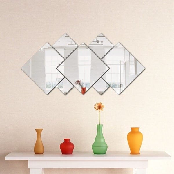 Espelho Decorativo Acrílico 7 Peças Sala Quarto - 4