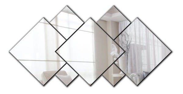 Espelho Decorativo Acrílico 7 Peças Sala Quarto - 1