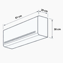 Ver imagem 3 de Ar Condicionado Multisplit HW Inverter 42.000 Btu (1x Evap 9.000 + 1x Evap 12.000 + 1x Evap 24.000) 