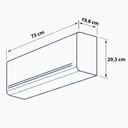 Ver imagem 2 de Ar Condicionado Multisplit HW Inverter 42.000 Btu (1x Evap 9.000 + 1x Evap 12.000 + 1x Evap 24.000) 