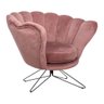 Poltrona Decorativa Crown Pés Borboleta Giratório Veludo - Gran Belo - 1
