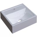 Ver imagem 1 de Cuba de Apoio Quadrada Para Banheiro Q32W Branco - Lyam Decor