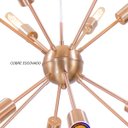 Ver imagem 2 de Pendente Sputnik Atom Cobre Escovado St598
