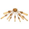 Plafon Lustre Atom Sputnik Cobre Escovado 80cm para 9 Lâmpadas E27 St698 - 6