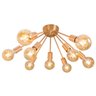 Plafon Lustre Atom Sputnik Cobre Escovado 80cm para 9 Lâmpadas E27 St698 - 7