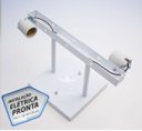 Ver imagem 3 de Plafon de Luz Indireta Sobrepor para 2 Lâmpadas E27 30x30cm Branco St3082