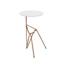 Ver imagem 1 de Mesa De Canto Lateral Mesinha Bambino Cobre - Branco