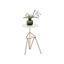 Ver imagem 4 de Mesa De Canto Lateral Mesinha Bambino Cobre - Branco