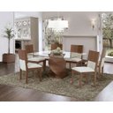Ver imagem 2 de Lustre Pendente de Cristal 50cm Mesa De Jantar Gourmet - Cúpula Branca