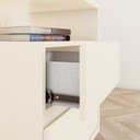 Ver imagem 6 de Mesa de Cabeceira 2 Gavetas 48 Cm Campeche Off White Henn