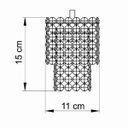 Ver imagem 3 de Pendente de Cristal Legitimo 2 Camadas L12X12cm A1,5m Soq 1XG9