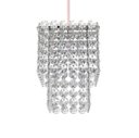 Ver imagem 2 de Pendente de Cristal Legitimo 2 Camadas L12X12cm A1,5m Soq 1XG9