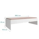 Ver imagem 4 de Jogo de Quarto Chiara Módulo Aéreo 2 Portas e Cama com Colchão MDP Branco Phoenix Baby