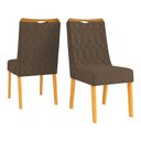 Ver imagem 1 de Conjunto de 2 Cadeiras Estofada Sala de Jantar Bel