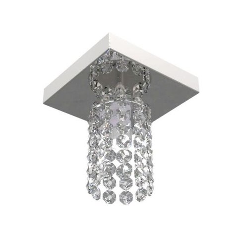 Plafon de Cristal Legitimo L12x12cm A13cm Soq 1xg9