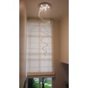 Ver imagem 2 de Lustre de Cristal Legitimo Espiral 60cm Pé Direito Duplo Vão de Escada Sala Alta E60 - 3,50 m