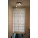 Ver imagem 4 de Lustre de Cristal Legitimo Espiral 60cm Pé Direito Duplo Vão de Escada Sala Alta E60 - 3,50 m