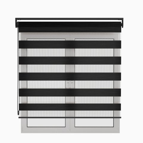 Persiana Double Vision Preto 2,20m X 1,75m