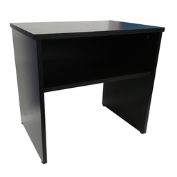 Mesinha Lateral Auxiliar de Apoio Para Sala Quarto Com Prateleira MDF Preto - 1