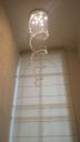 Ver imagem 5 de Lustre de Cristal Legitimo Espiral 60cm Pé Direito Duplo Vão de Escada Sala Alta E60 - 2,30 m