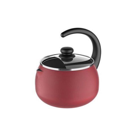 Chaleira Com Tampa de vidro 2L Cereja Brinox - 7102/155