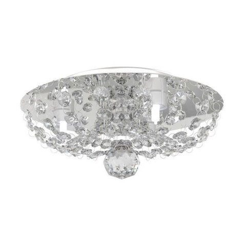 Plafon de Cristal Legitimo Redondo 23cm Soq 3xg9