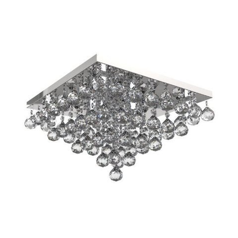 Plafon de Cristal Legitimo 42cm Sala Estar Jantar Quarto Living