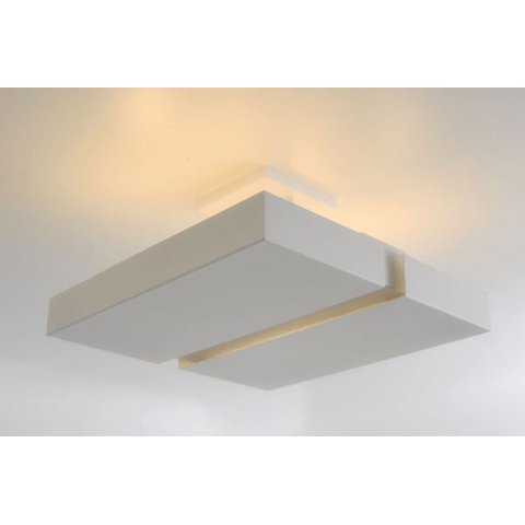 Plafon Rebatedor Vazado Quadrado 50cm Branco Quarto Sala de Estar Living