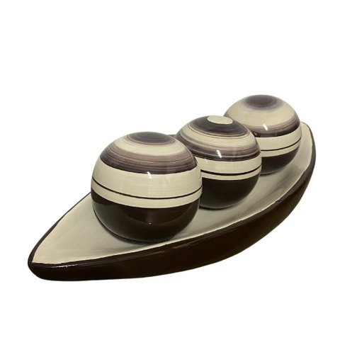 Enfeite de Mesa Decorativo Barca Bea Decor