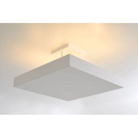 Plafon Rebatedor Quadrado 50cm Branco Quarto Sala de Estar Living