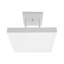 Ver imagem 2 de Plafon Rebatedor Quadrado 50cm Branco Quarto Sala de Estar Living