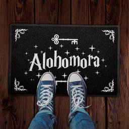 Capacho Tapete Decoração Geek 60x40 Cm Alohomora Harry Potter - 2