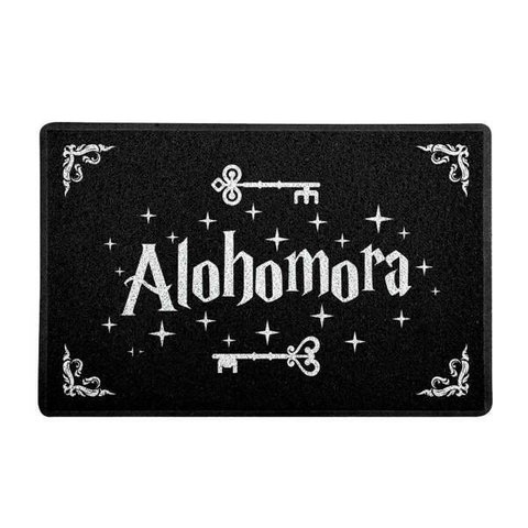 Capacho Tapete Decoração Geek 60x40 Cm Alohomora Harry Potter