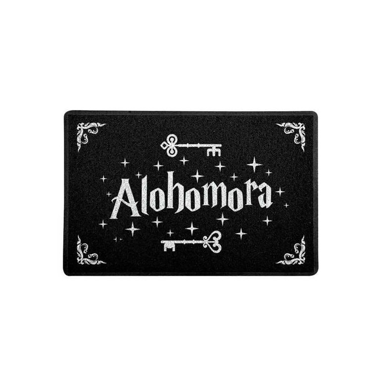 Capacho Tapete Decoração Geek 60x40 Cm Alohomora Harry Potter