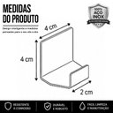 Ver imagem 6 de Gancho Inox de Parede Cabide Adesivo 3m Autocolante F.Df