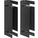 Ver imagem 1 de Kit 2 Mãos Francesas Pretas Suportes para Prateleiras Mdf 1,5cm Duplo Aço Carbono Masutti